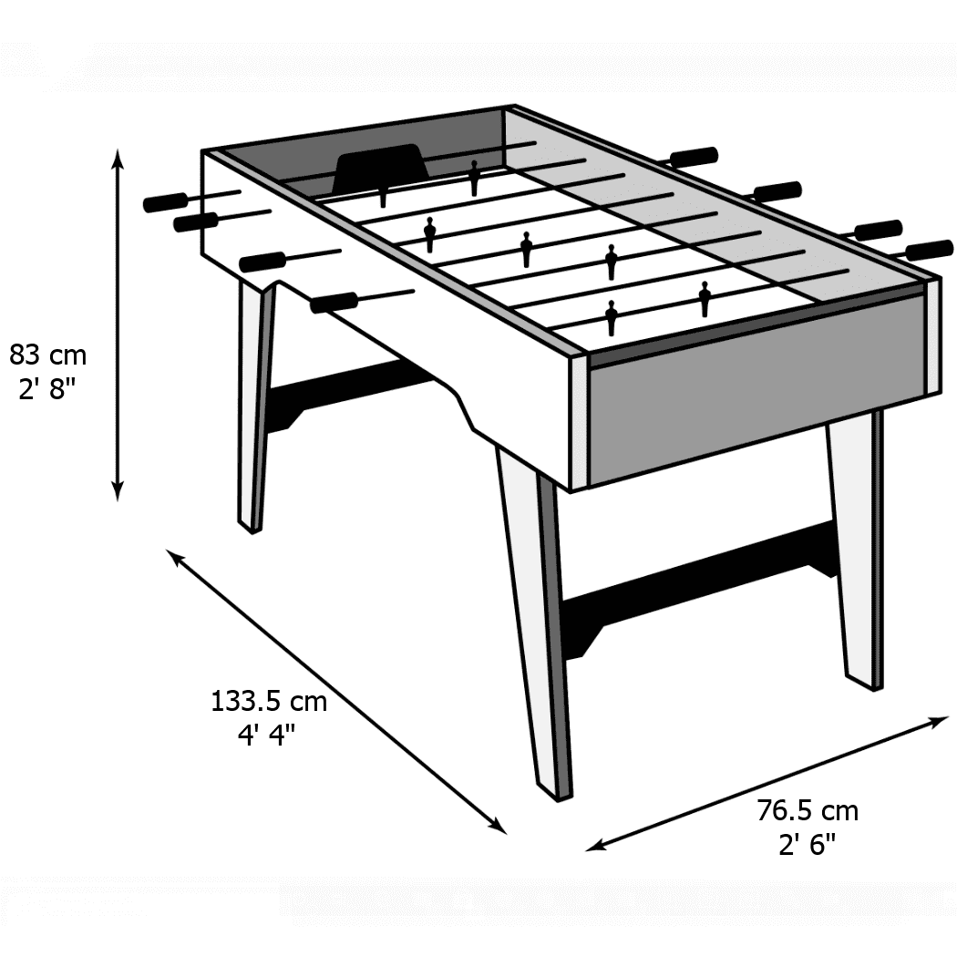 размер стола для настольного